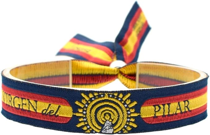 VIRGEN DEL PILAR PULSERA TELA